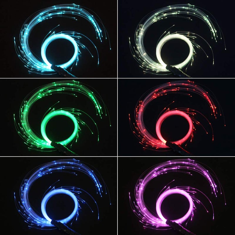CHINLY Fiber Optic Whip, LED Light Whip for Dancing, with 40 Color Effect Mode and 360Â°Swivel, Rave Accessories for Parties, Light Shows, EDM Music Festivals, Unique Gifts for Girlfriend,Girl,Wife - Image 3
